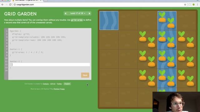 Playing the CSS Grid Garden Game смотреть онлайн