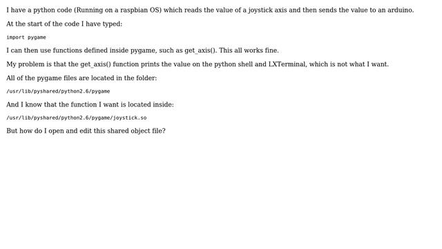 Unix & Linux: How can I modify a python shared object (.so) file? смотреть онлайн