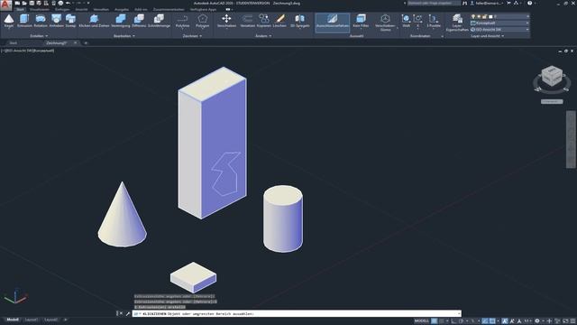 AutoCAD 2020 (deutsch) - Einheit 14 - 3d Modellierung смотреть онлайн