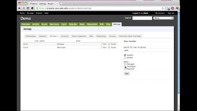 Redmine Intro - 2 - Managing Users смотреть онлайн