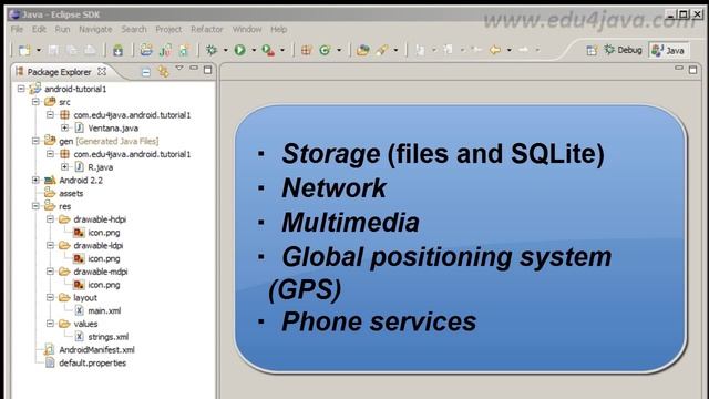 Android 2 Programming Tutorial Components and Project Structure смотреть онлайн