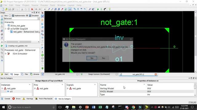 Not Gate in Xilinx | Xilinx Tutorial смотреть онлайн