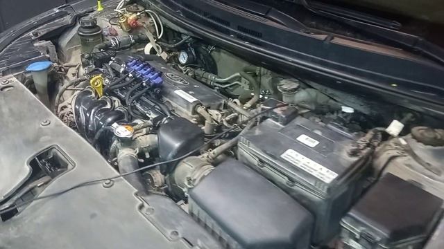 Установка гбо (метан) Kia Rio хэтчбек. Докатка входит и выходит.