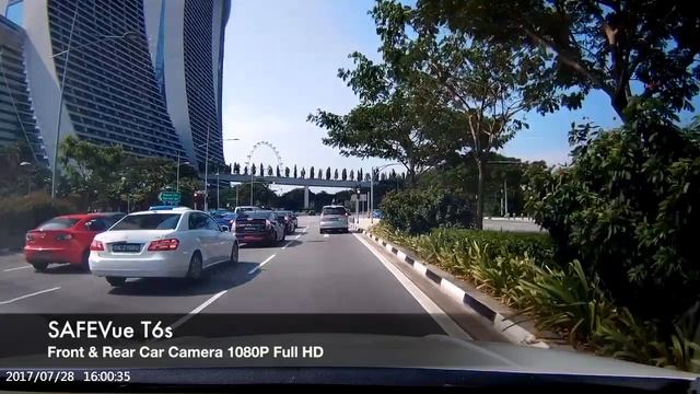 SAFEVue T6s Car Camera sunny day front смотреть онлайн