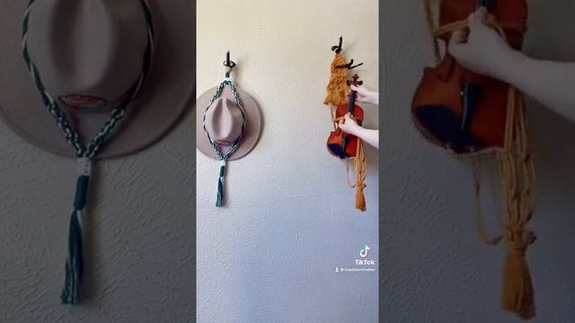 Macrame Instrument Hanger with Accessories Pocket смотреть онлайн