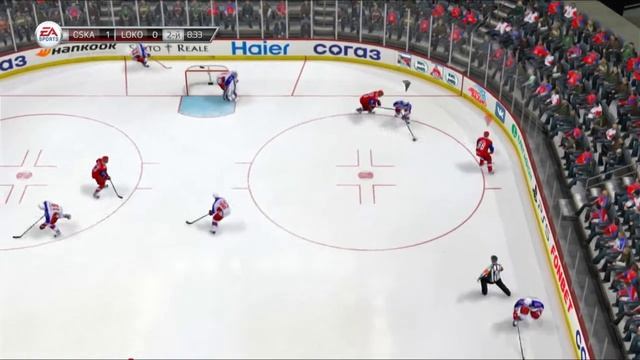 KHLmod на PS3 NHL Legacy. Lokomotiv-CSKA (БЕЗ СОСТАВОВ!!!). Тест модификации. смотреть онлайн