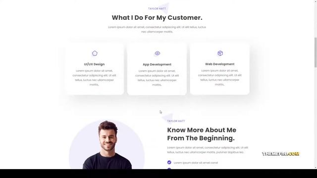 Portostar - Personal Portfolio Elementor Template Kit cv design смотреть онлайн