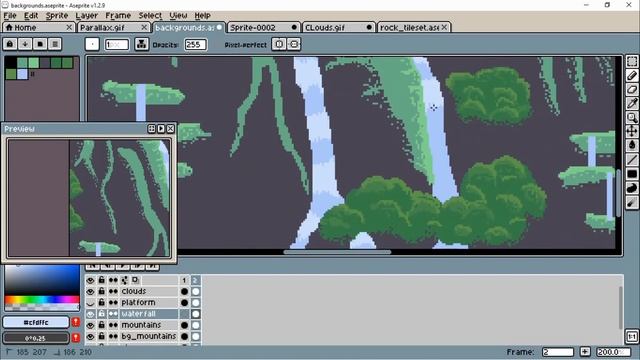 PIXEL ART Mountain Background for 2D PLATFORMER | Indie Game Devlog #11 смотреть онлайн