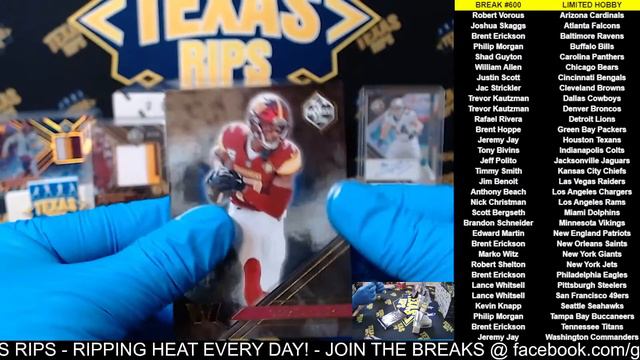 BREAK #600 - 2022 NFL LIMITED HOBBY смотреть онлайн