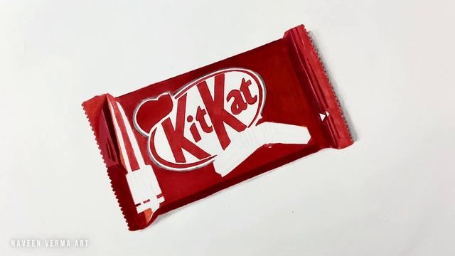 Easy KIT KAT Drawing | 3D KitKat Color Pencil Drawing | Realistic Chocolate Bar Drawing смотреть онлайн