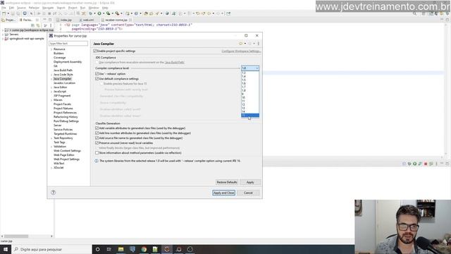 ? Corrigindo versao do Java no projeto - Formação Java Web Full-Stack смотреть онлайн