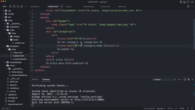 5-2 Sidebar - Python Django beginners course смотреть онлайн
