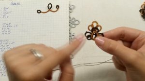 МК Фриволите/Анкарс/Tatting кружевные серьги