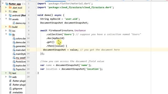 Flutter Firebase Firestore access a document with its document ID смотреть онлайн