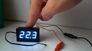 Цифровой термометр DC 5 - 12 вольт, LED автомобильный.