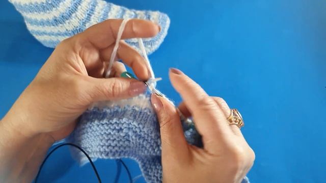 Вяжем Морские Следки Спицами! Длина подошвы 22 см. смотреть онлайн