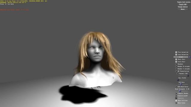 Nvidia CUDA Hair demo 1920x1080 GTX 560 Ti Direct CuII [HD] смотреть онлайн