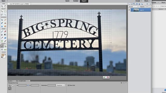 Fixing perspective in Photoshop Elements смотреть онлайн