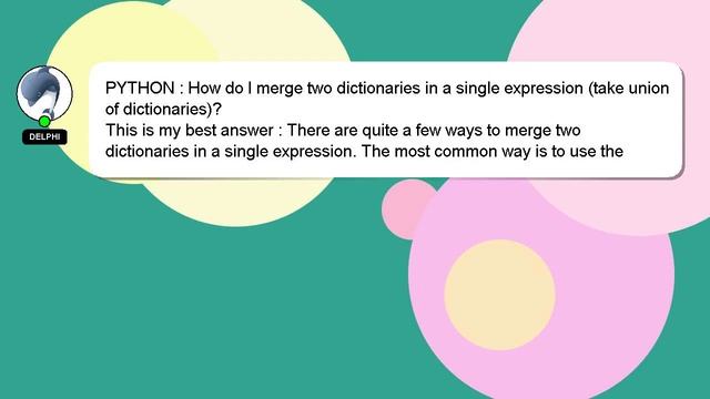 PYTHON : How do I merge two dictionaries in a single expression (take union of dictionaries)? смотреть онлайн