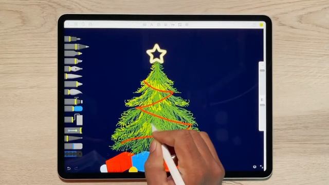How to Draw a Christmas Tree– Live series- Part 113 смотреть онлайн