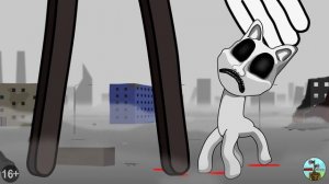 WHITE CARTOON CAT VS CARTOON CAT! (Cartoon Animation)