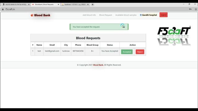 BLOOD BANK IN PHP & MYSQL WITH SOURCE | Free Projects | Tamil | F5Craft - Web Development Company смотреть онлайн