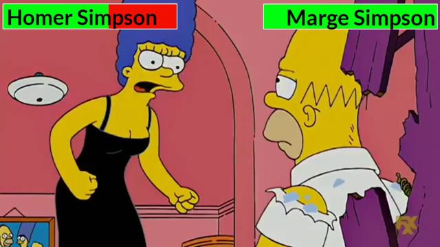Homer Simpson vs. Marge Simpson with healthbars смотреть онлайн
