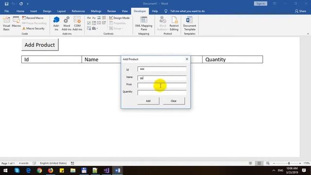 Add Rows to Word Table from UserForm in Word VBA смотреть онлайн