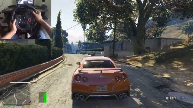 GTA 5 | Nissan GTR R35 | GTX 1060 | Logitech g29 gameplay | INDIA смотреть онлайн
