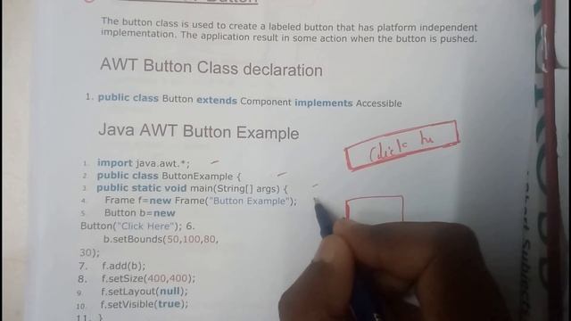 8 java AWT button смотреть онлайн