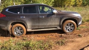 Mitsubishi Pajero Sport 3 + Bridgestone Blizzak dm-v3. Грязь.