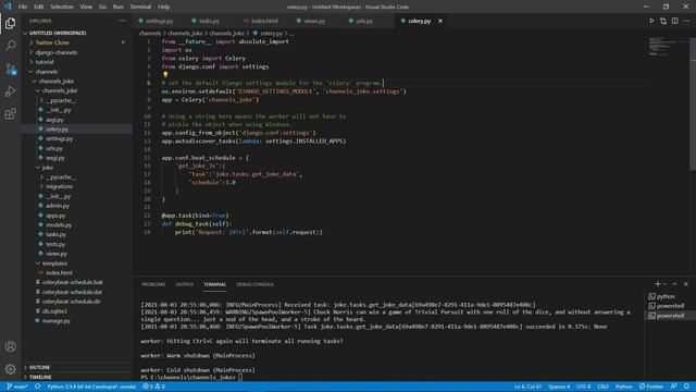 Django Channels 3 Tutorial -A real-time web application with Websocket, Celery and Redis, #channels смотреть онлайн
