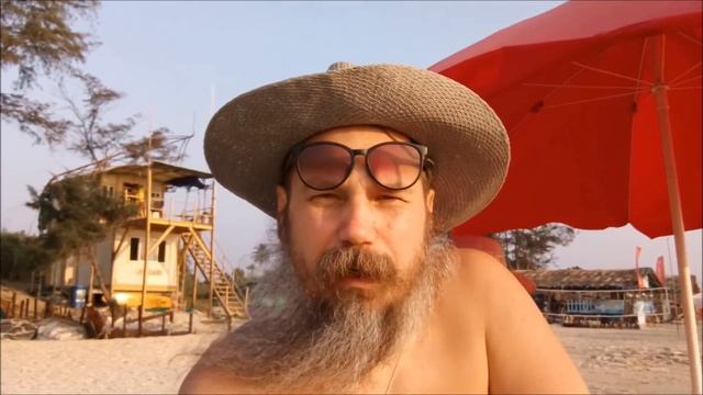 Индия Южный Гоа ,отель Нану, море ,закат смотреть онлайн