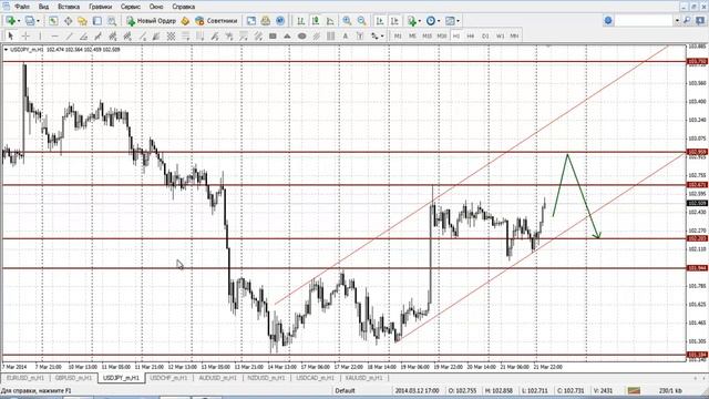 Прогноз на 24.03.2014 валютный рынок Forex смотреть онлайн
