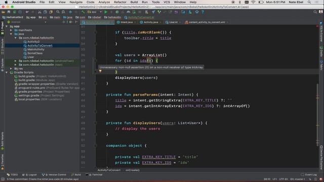 Convert Java to Kotlin in Android Studio or IntelliJ смотреть онлайн