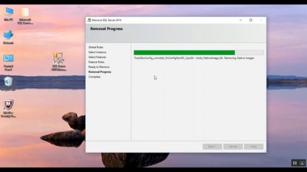 How to uninstall sql server 2014