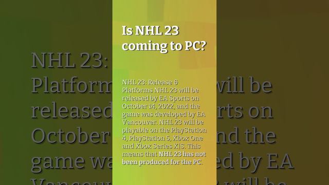 Will NHL ever come to Nintendo Switch? смотреть онлайн
