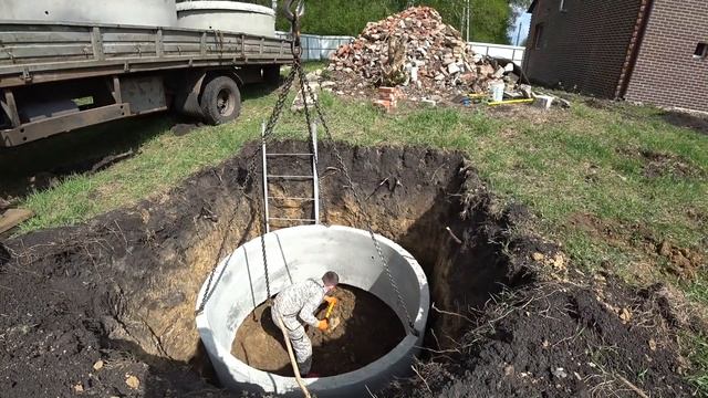 Делаем сливную яму из колец, для дома в ДЕРЕВНЕ / купили дом в деревне смотреть онлайн
