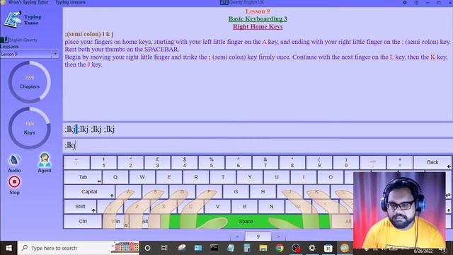 How to increase keyboard typing skill | Typing practice with Kiran's typing tutor (in Sinhala) смотреть онлайн