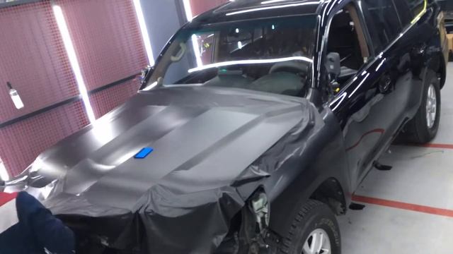 Toyota Lc200 2020- hood wrapping смотреть онлайн