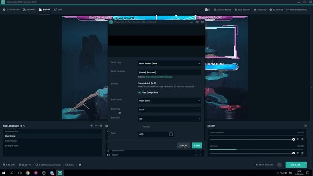 Настройка Streamlabs-OBS //Качественное Оформление Стрима ВСЕГО за 1 клик!!!