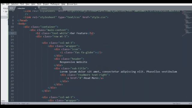 Our services using HTML & CSS || Our Features section using Html, Css & Boostrap смотреть онлайн