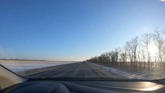 Первый выезд в 2023 году за пределы Сальска , гололёд по городу, село Поливянка Ростовской области смотреть онлайн