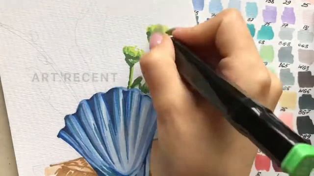 Рисунок нашего художника профессиональными маркерами TOUCH ROOM MARKER смотреть онлайн