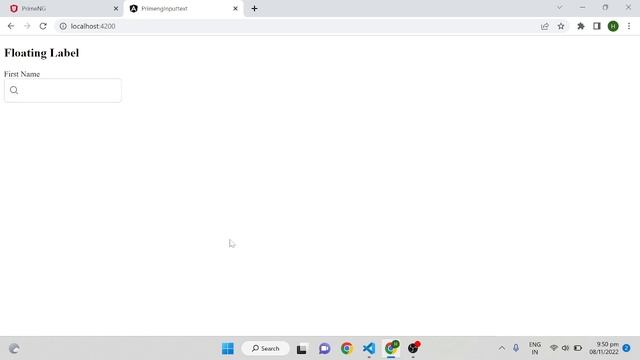 PrimeNG InputText with Event Handling and Validation - Angular смотреть онлайн