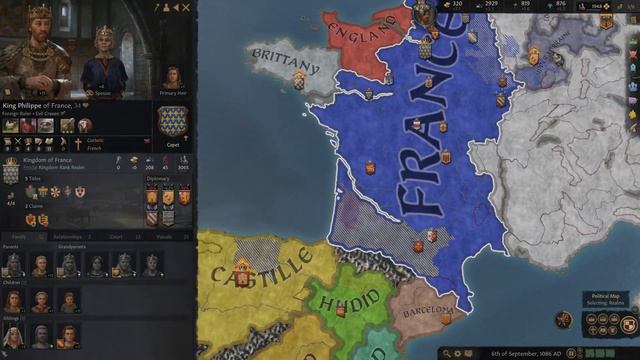 Crusader Kings 3 - King of Galicia, Gameplay #2 Four wars & Lose of two provinces... смотреть онлайн