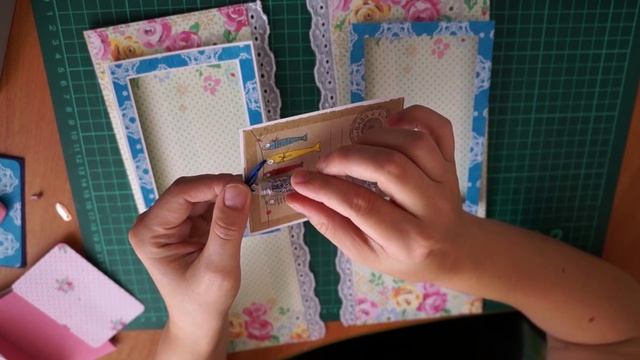 Скрапбукинг. Мастер-класс: делаем 9 и 10-ую страницу для детского альбома. смотреть онлайн