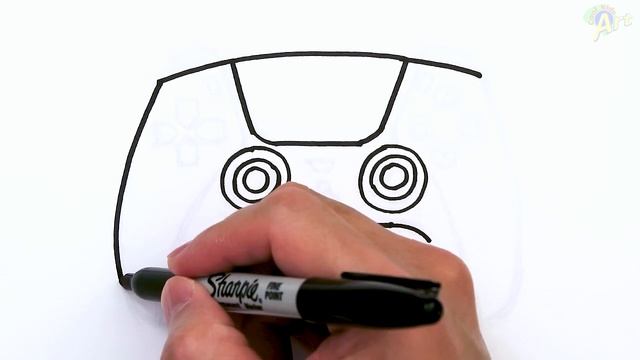 How to Draw PlayStation 5 Controller смотреть онлайн