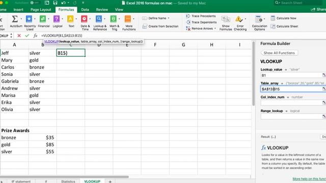 Excel for Mac/Apple - vlookup смотреть онлайн