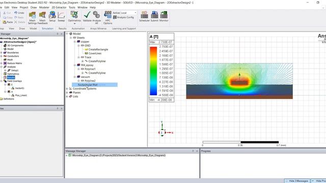 Designing a parametric microstrip and generate an Eye Diagram in Ansys Electronics Student Version смотреть онлайн